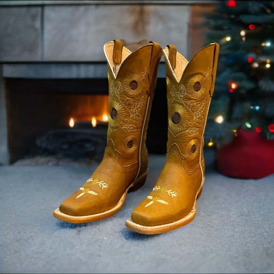 Introducing the Sunflower, the all-new rodeo leather boot that is handcrafted to perfection.